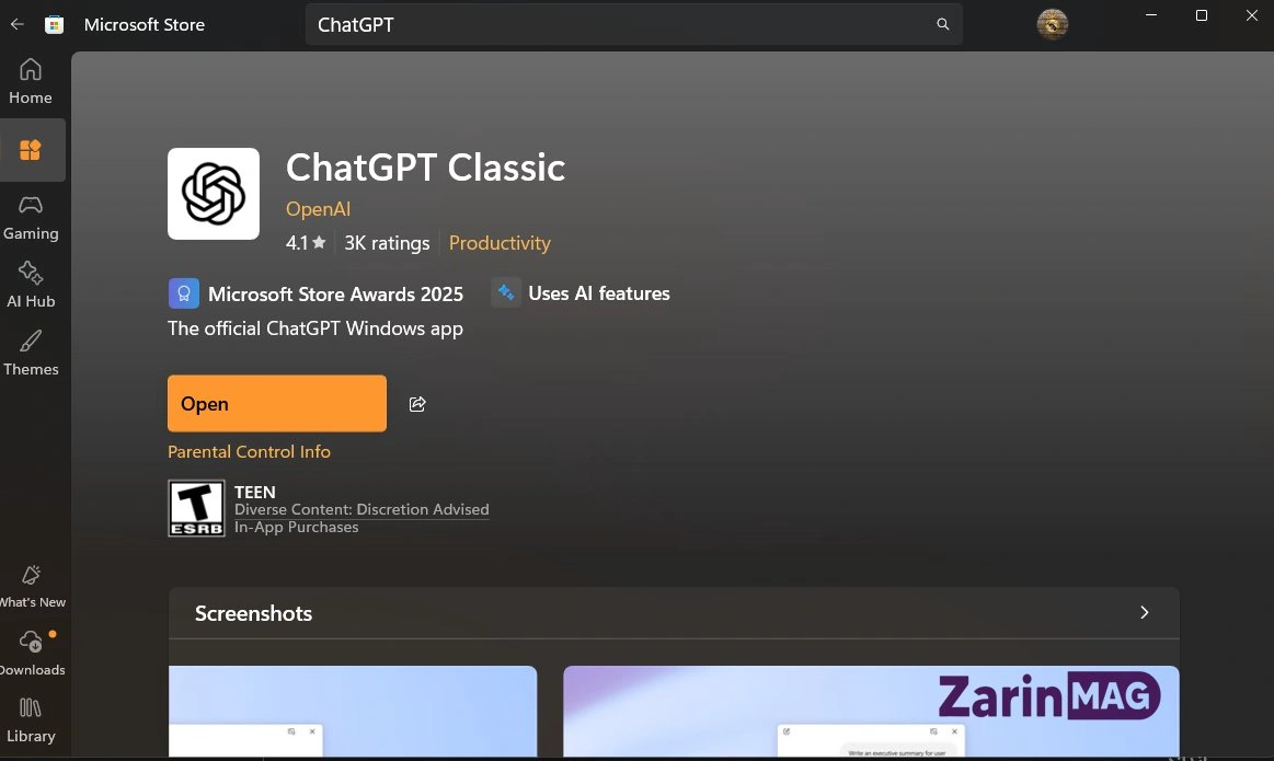 آموزش قدم به قدم نصب ChatGPT برای ویندوز ۱۰ و ۱۱ 3 نصب چت جی پی تی روی ویندوز