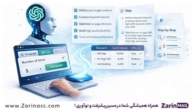 چطور جواب های دقیق تر از ChatGPT بگیریم؟ 6 مشخص کردن فرمت خروجی چت جی پی تی