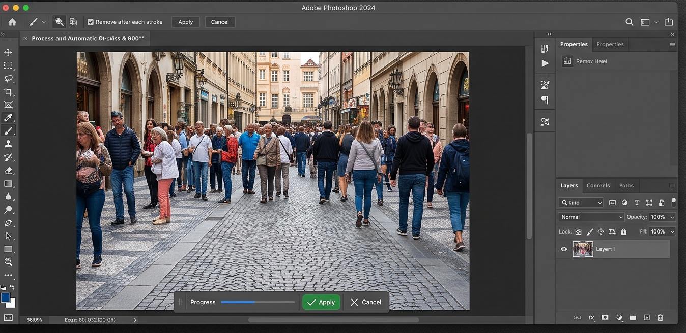 فتوشاپ عکس با هوش مصنوعی؛ آموزش ادیت تصاویر با قابلیتهای AI در Photoshop 4 گزینه Remove after each stroke
