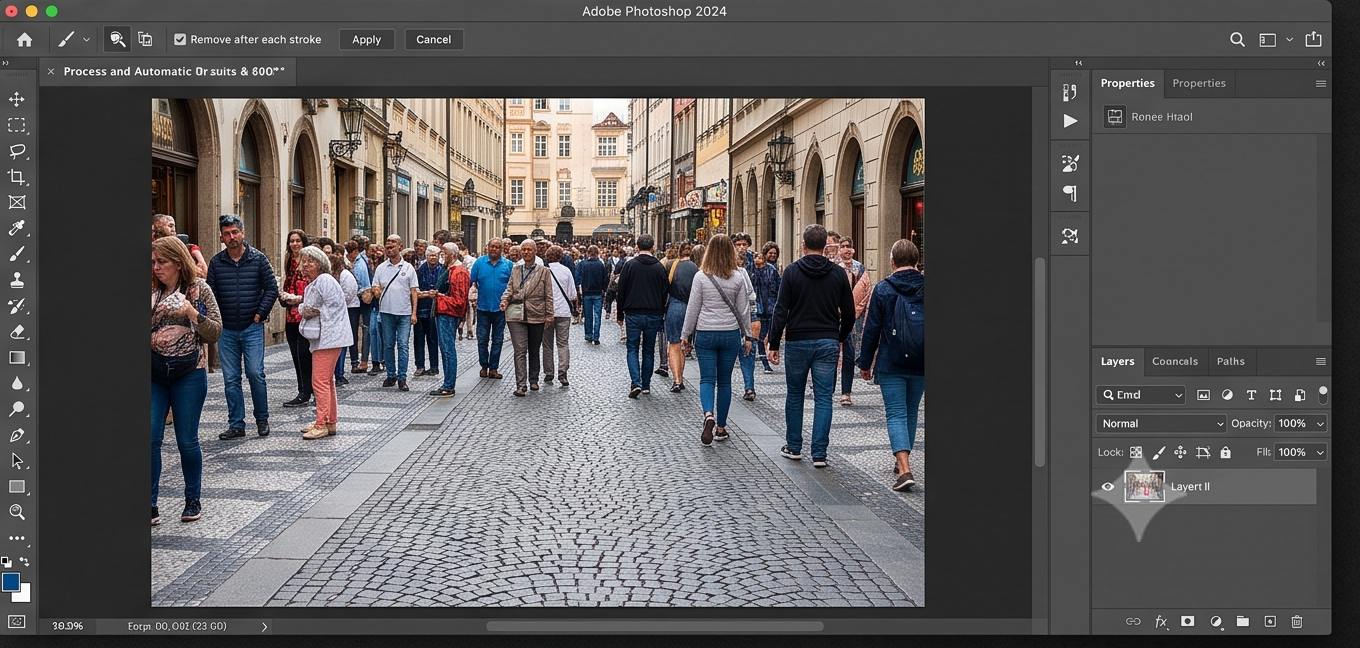 فتوشاپ عکس با هوش مصنوعی؛ آموزش ادیت تصاویر با قابلیتهای AI در Photoshop 5 حذف اشیا از عکس با هوش مصنوعی فتوشاپ