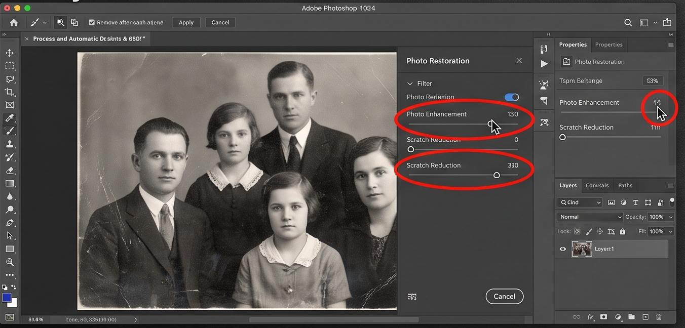 فتوشاپ عکس با هوش مصنوعی؛ آموزش ادیت تصاویر با قابلیتهای AI در Photoshop 8 گزینه Photo Enhancement